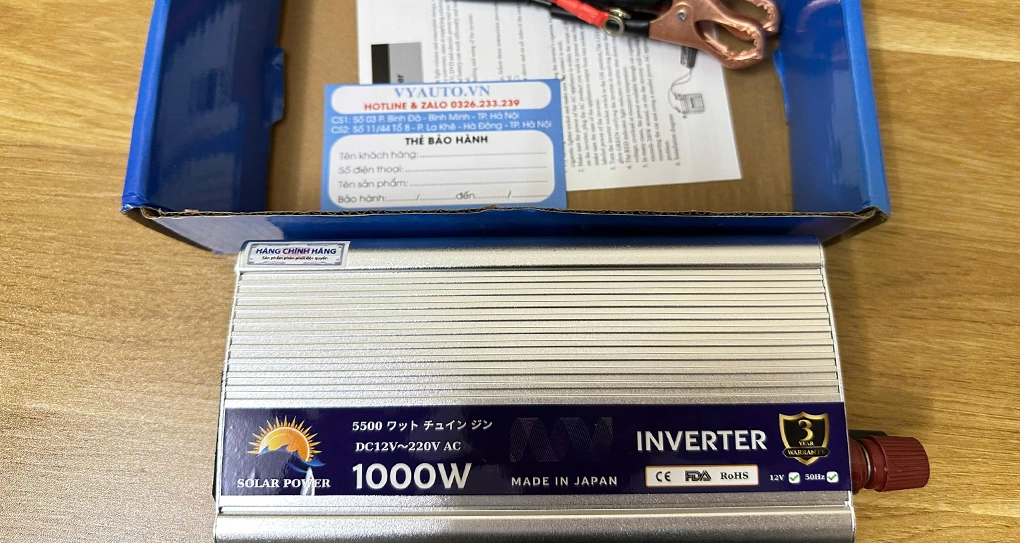 Bộ Kích Điện, Chuyển Nguồn Ắc Quy 12V - 220V Công Suất 1000W