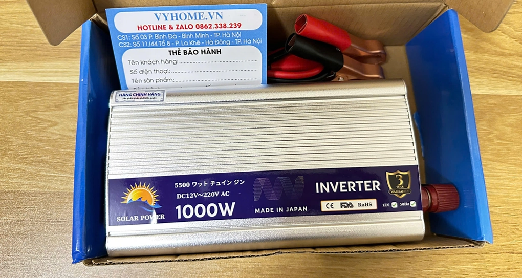 Bộ Kích Điện, Chuyển Nguồn Ắc Quy 12V - 220V Công Suất 1000W