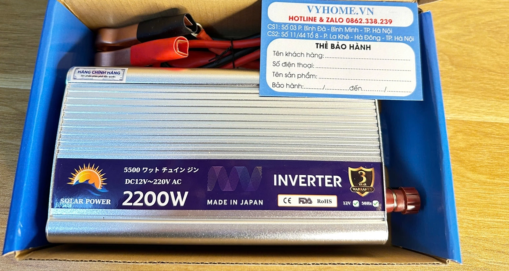 Bộ Kích Điện, Chuyển Nguồn Ắc Quy 12V - 220V Công Suất 2000W