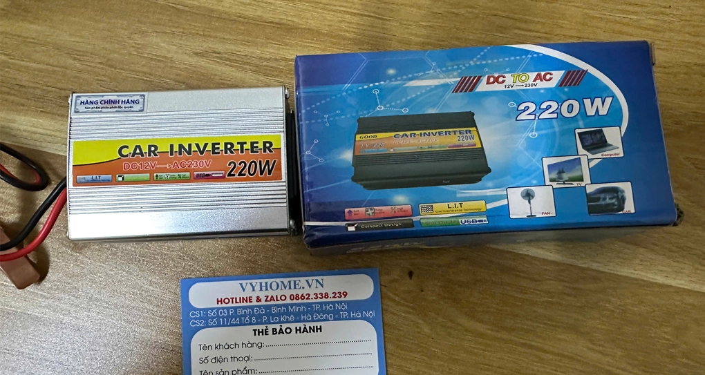 Bộ Kích Nguồn 12V Lên 220V Sin Chuẩn