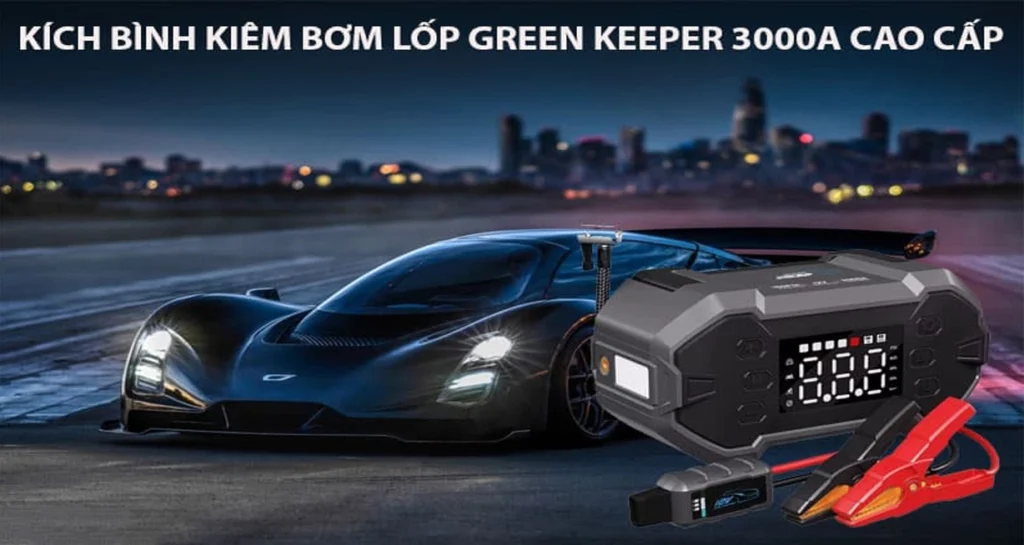 Bơm Lốp Kiêm Kích Bình Green Keeper 3000A