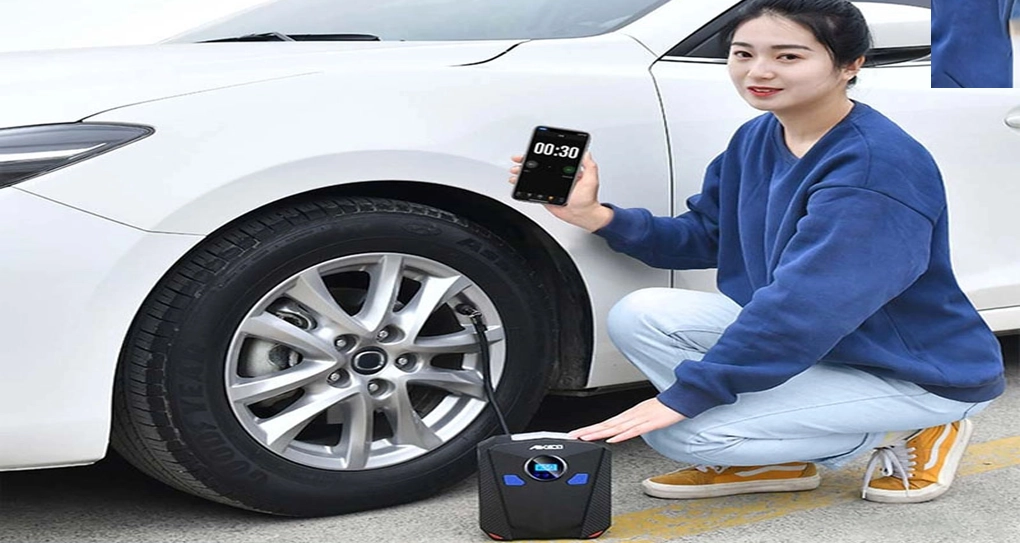 Bơm Lốp Ô Tô Aikesi Hàng Nhập Khẩu Nhật Bản