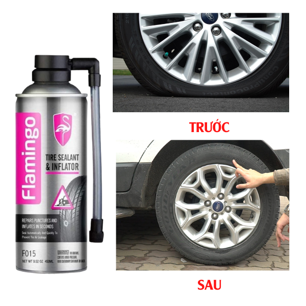 Keo Vá Lốp Khẩn Cấp Flamingo F015 450ml